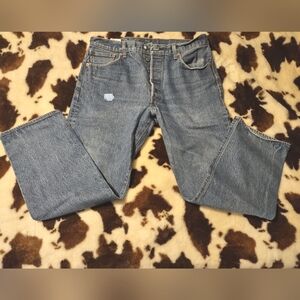 LEVI'S 501 BLUE JEANS. 36W×32L.